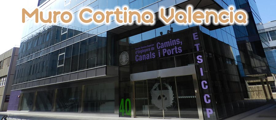 Muro cortina Valencia escuela de caminos