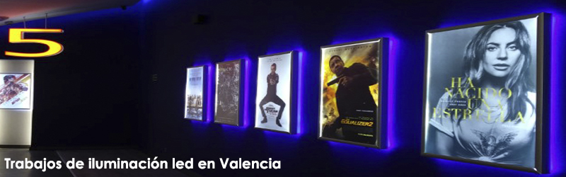 Trabajos de iluminación led Valencia